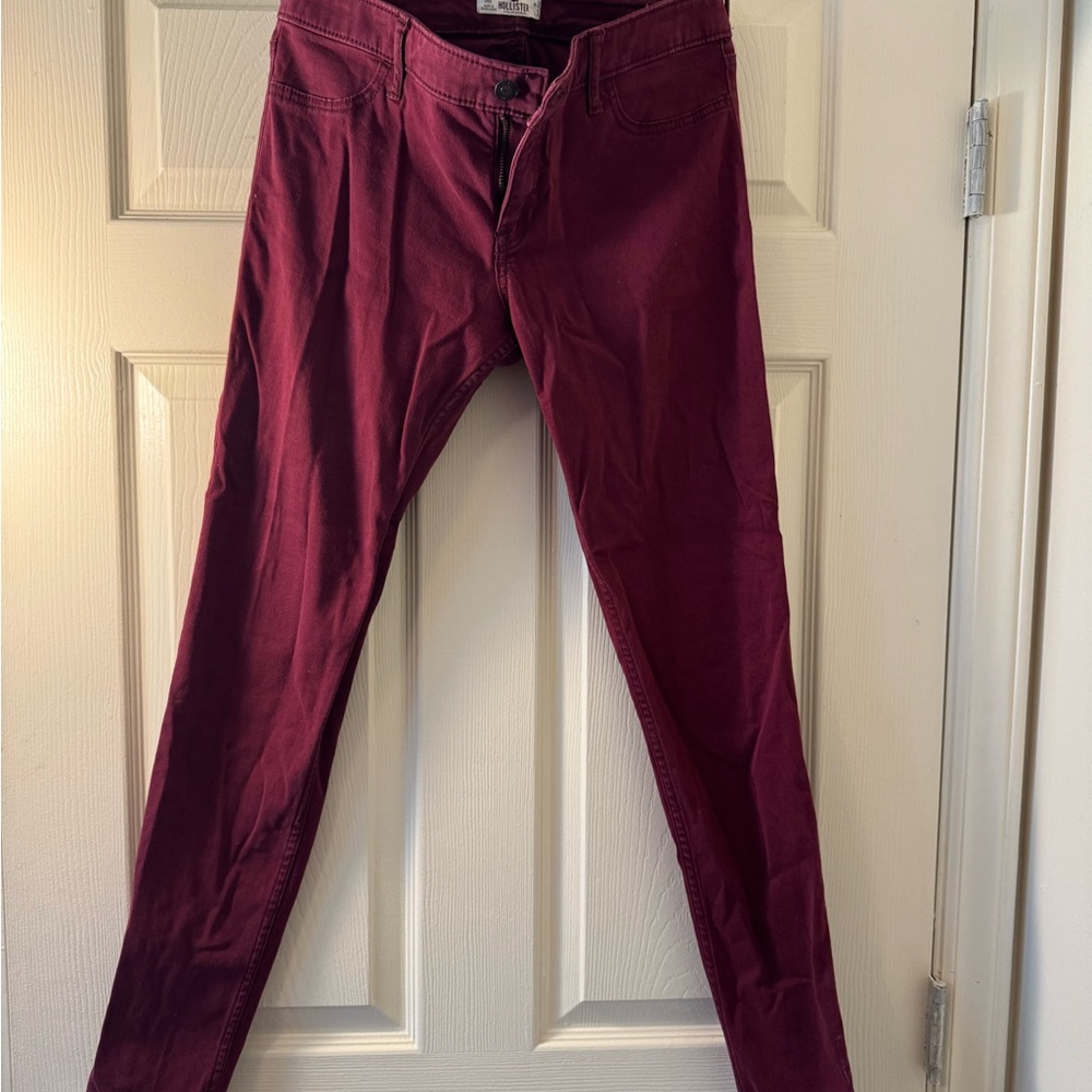 Women's Burgundy Jeans